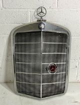 A vintage Mercedes Benz 220 grill