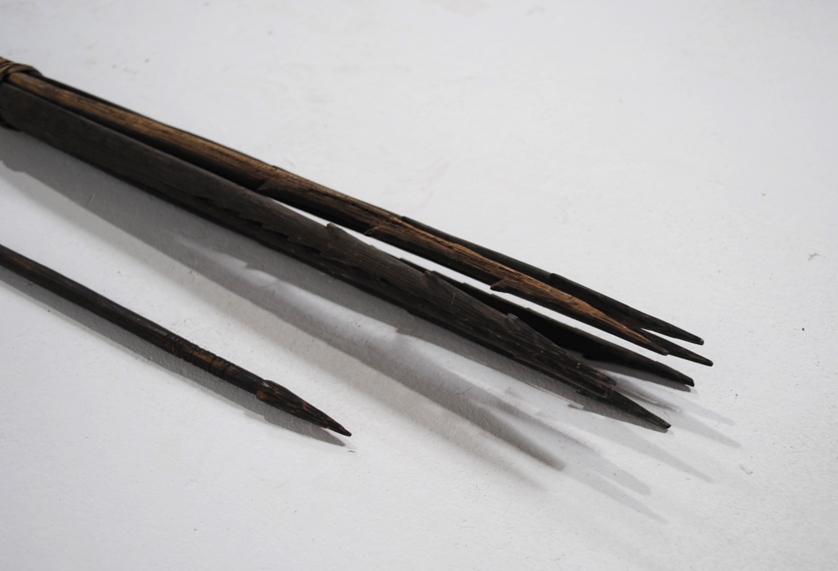 A Papua New Guinea fishing spear and one other - length 157cm - Image 3 of 5