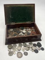 A collection of various coinage with a quantity of silver including 1888 2000 Reis, 6 Stuiver