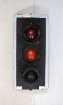 A set of traffic lights converted to electric for display purposes