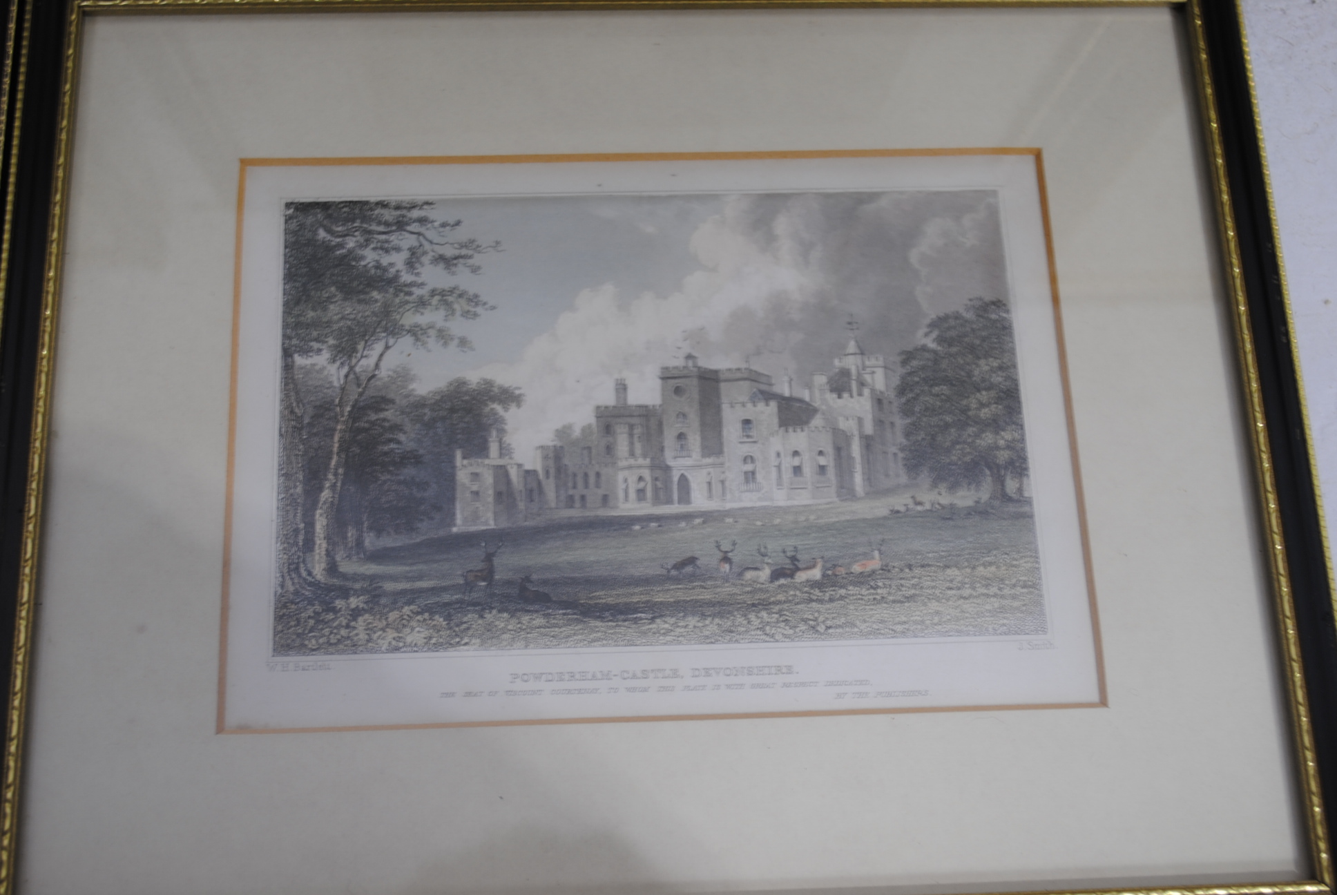 A collection of antique framed prints, all of local scenes including Colyton, Shute House, Exeter, - Image 11 of 17