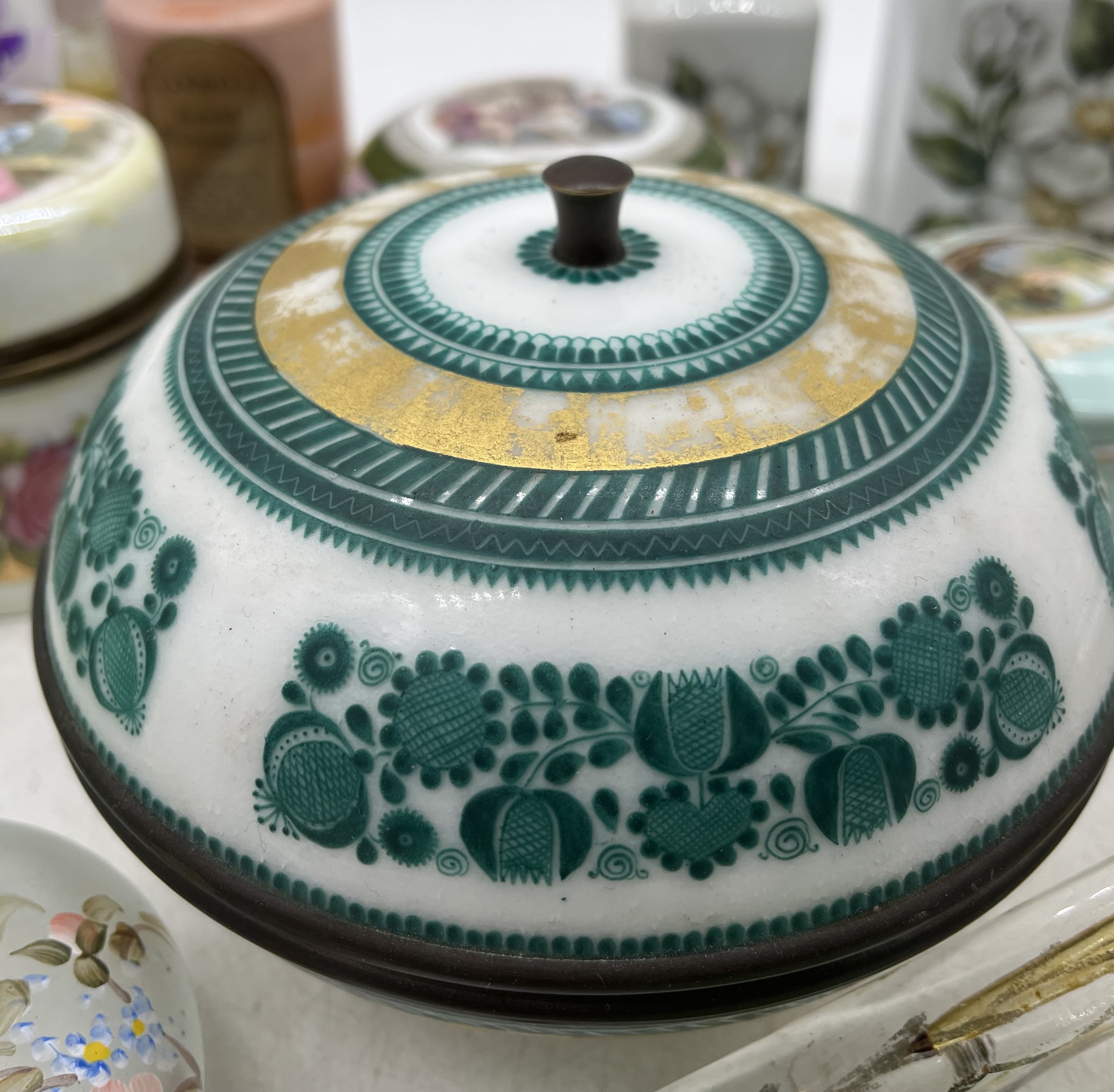 A collection of scent bottles, dressing table pots including Crown Derby etc - Image 24 of 29