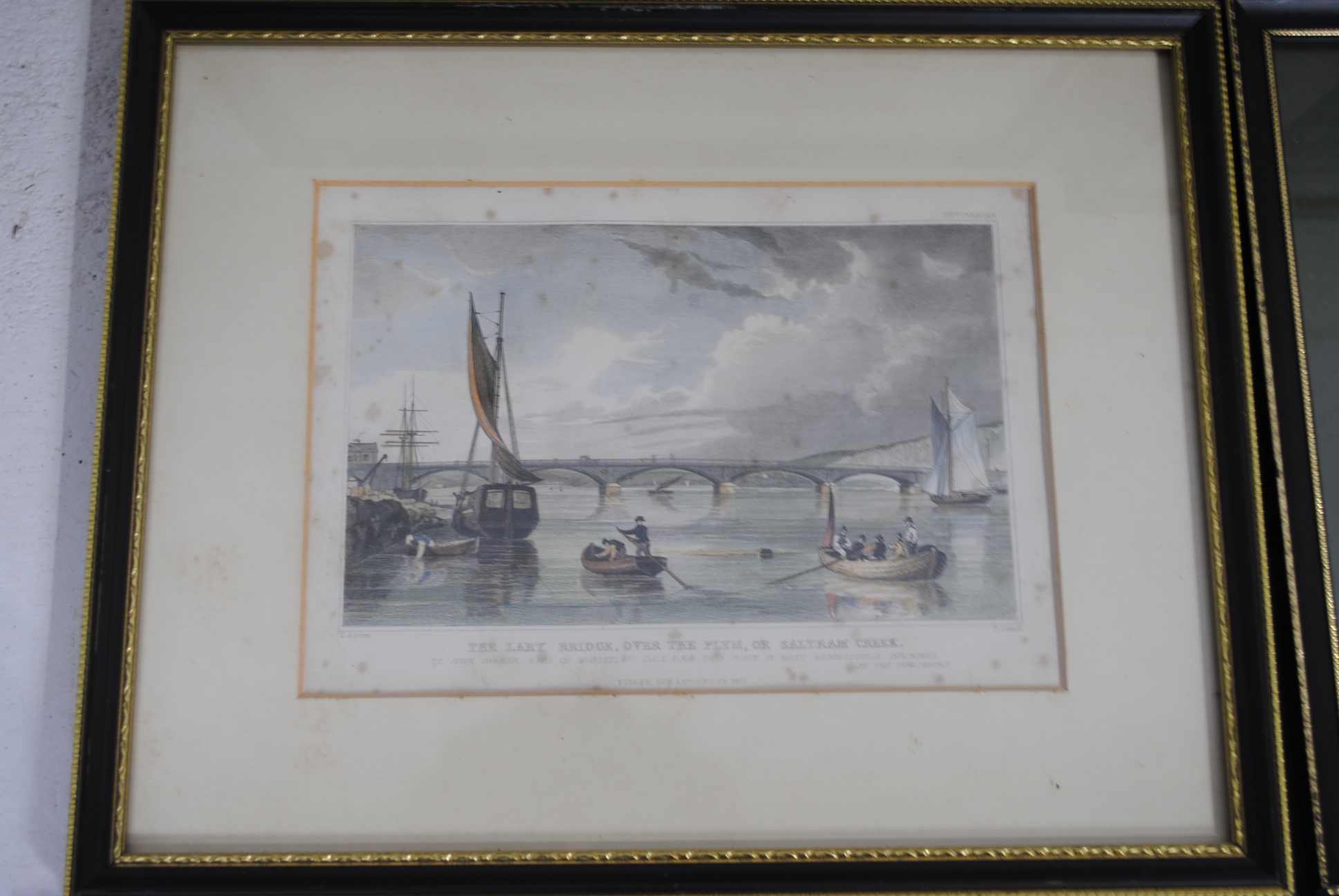 A collection of antique framed prints, all of local scenes including Colyton, Shute House, Exeter, - Image 5 of 17