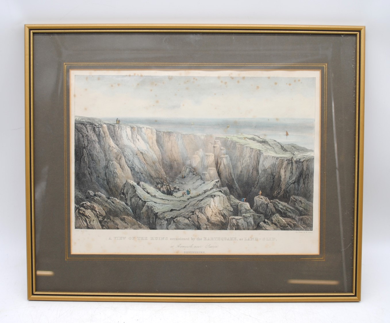 'A view of the ruins occasioned by the earthquake, or landslip at Axmouth near Seaton, Devonshire'