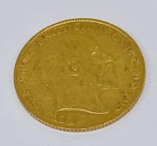 A 1909 half sovereign