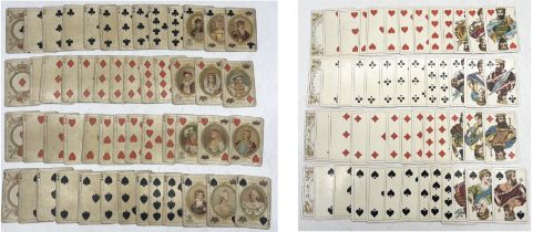 A full set of Queen Victoria Diamond Jubilee playing cards by Goodall (Charles, and Son) with