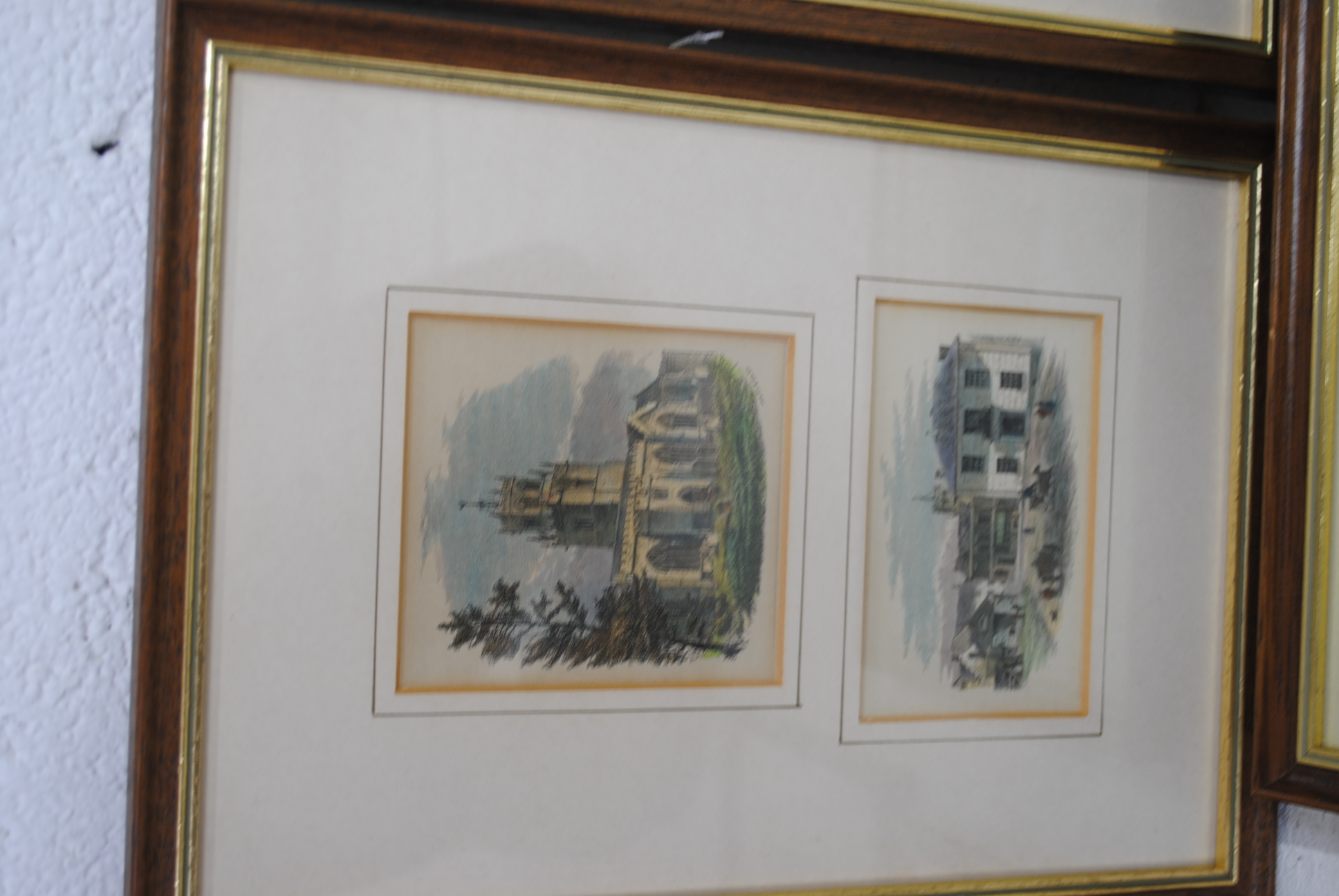 A collection of antique framed prints, all of local scenes including Colyton, Shute House, Exeter, - Image 14 of 17