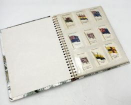 A collection of Kensitas Cigarette silk cards, with assorted flags and standards