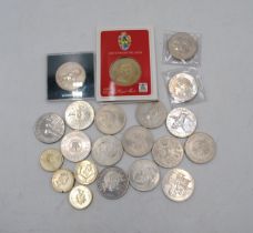 A small quantity of UK commemorative coinage