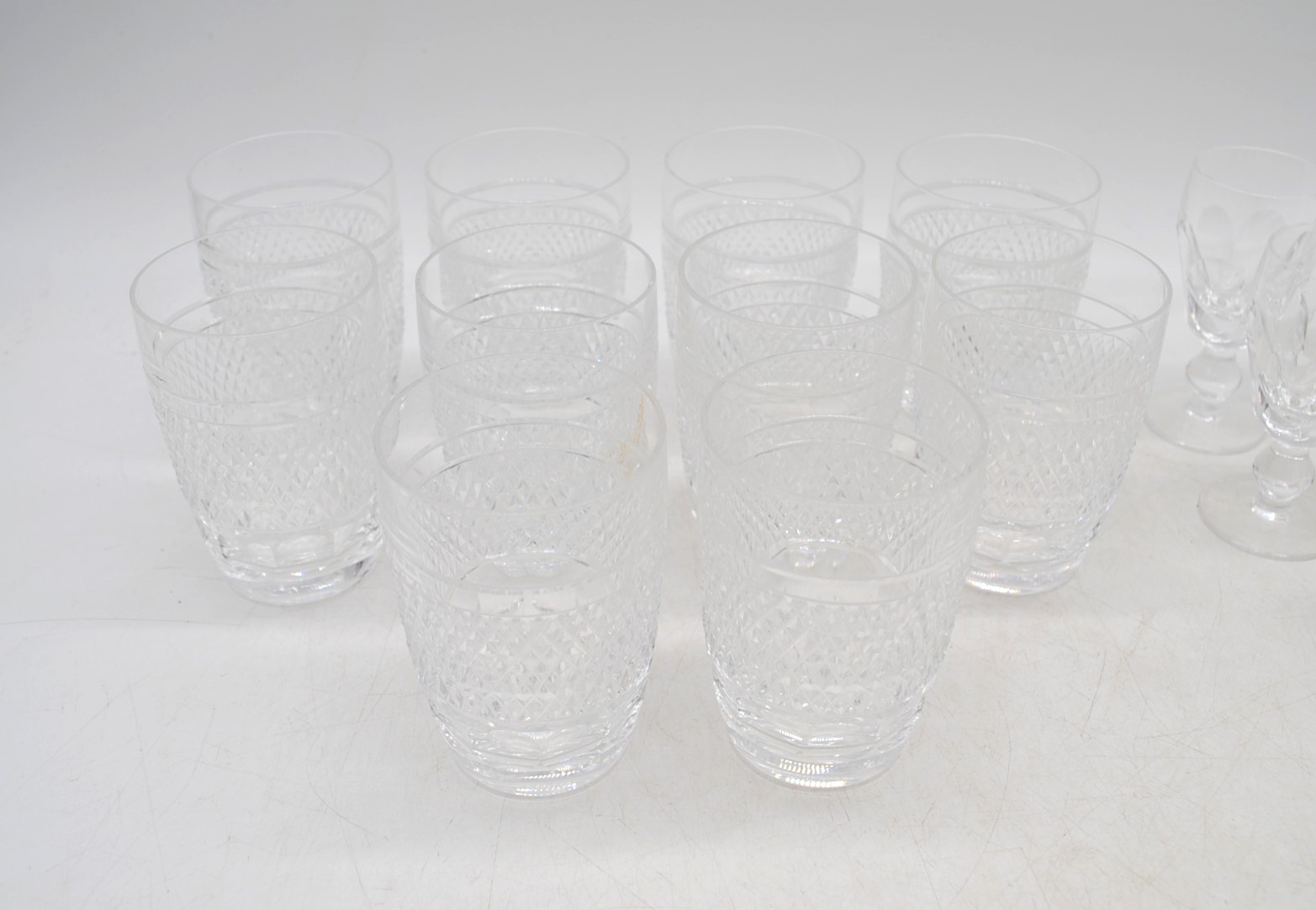 A collection of Waterford crystal glassware, comprising of ten tumblers and five sherry glasses - Image 2 of 7