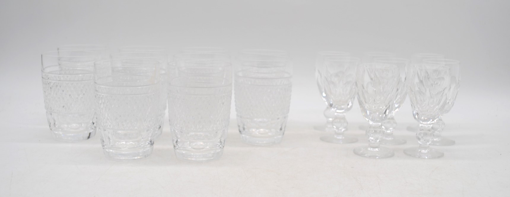 A collection of Waterford crystal glassware, comprising of ten tumblers and five sherry glasses - Image 6 of 7