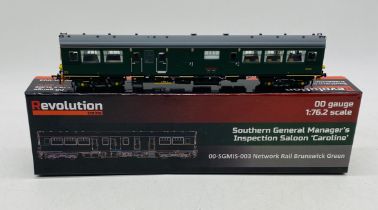 A boxed Revolution Trains OO gauge Network Rail Brunswick Green Southern General Manager's