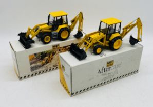 Two boxed Conrad Aftercare by Fermec MF (Massey Ferguson) industrial construction die-cast