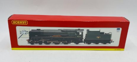 A boxed Hornby OO gauge British Railways 4-6-2 West Country Class "Westward Ho" steam locomotive (