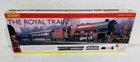 A boxed Hornby OO gauge "The Royal Train" electric train set (R1057) including LMS "Queen Elizabeth"