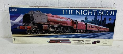 A boxed Hornby Marks & Spencer OO gauge "The Night Scot" train set including LMS 4-6-2 Princess