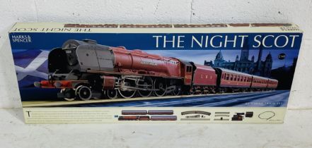 A boxed Hornby Marks & Spencer OO gauge "The Night Scot" train set including LMS 4-6-2 Princess