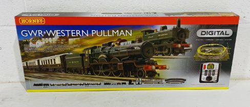 A boxed Hornby OO gauge "GWR Western Pullman" digital train set (R1077) including GWR 4-6-0 Castle