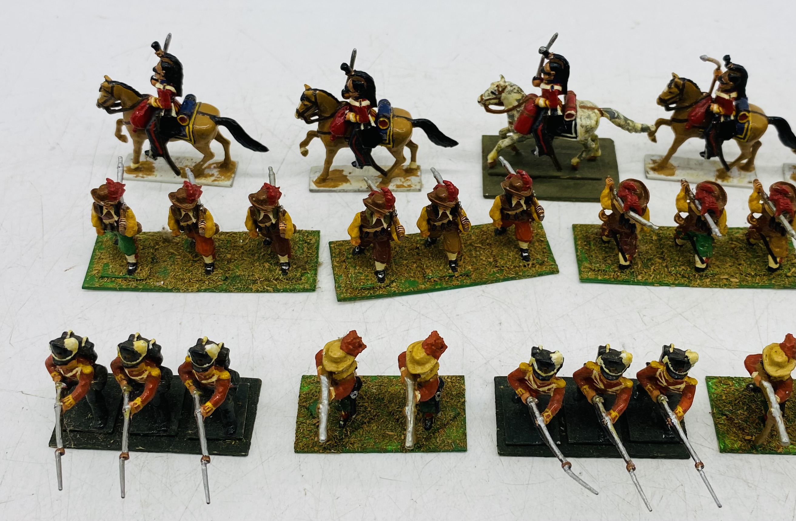 A collection of metal miniature figurines including British Infantry, Cavaliers etc - some mounted- - Image 5 of 5