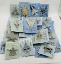 A selection of Air Combat Collectors scale model fighting aircraft planes including Italeri - all