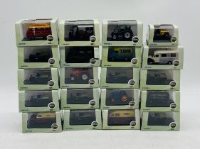 A collection of cased Oxford "Commercials" model railway die-cast vehicles (all 1:76 Scale)