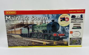 A boxed Hornby OO gauge "Mainline Steam" electric train set (R1032) including LNER 4-6-0 Class B12