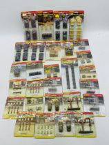 A collection of cased Hornby Skaledale OO gauge railway accessories including Platform Water