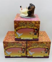 Three boxed Royal Doulton limited edition Harry Potter figure groups titled "Harry's 11th