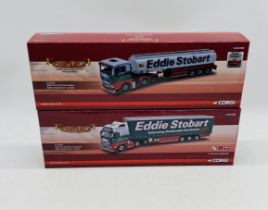 Two boxed Corgi Eddie Stobart Ltd Hauliers of Renown die-cast models (1:50 Scale) including Volvo FH