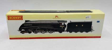 A boxed Hornby OO gauge NE 4-6-2 Class A4 "Sir Charles Newton" steam locomotive (4901) with tender