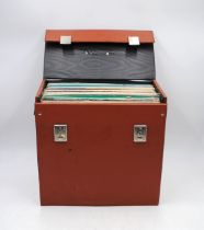 A quantity of mostly 50's and rock and roll 12" vinyl records, including Buddy Holly, Chuck Berry,