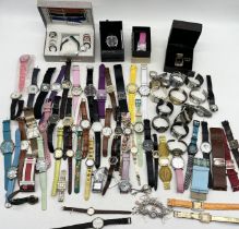 A large collection of fashion watches