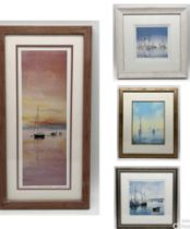 A collection of three maritime prints including limited edition by Tina Stokes, signed and