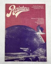 An original programme booklet for the Rainbow Theatre, February 1972 with billings for Pink Floyd,