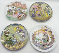 A collection of four Rosenthal chargers by Bjorn Wiinblad, two showing opera scenes