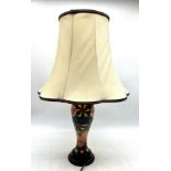 A Moorcroft "Oberon" lamp with shade, height (with shade) 63cm