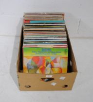 A collection of 12" vinyl records comprising of mostly classical and military, including