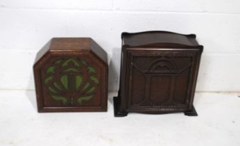 A vintage oak cased Celestion speaker, along with an Ultra Air Chrome Speaker