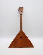 A Russian Balalaika, dated 1943 - length 58cm