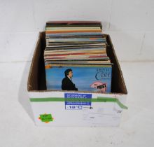 A collection of Country and Western 12" vinyl records, including Johnny Cash, Conway Twitty, Frankie