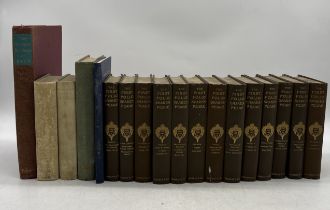 A collection of books including The First Folio Shakespeare Harrap & Co, Works of Robert Herrick