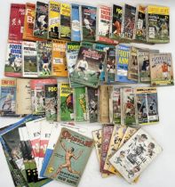 A collection of mainly vintage football annuals from the 1950's onwards including Playfair, News