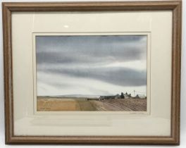 Michael Morgan FRSA, RI (1928 - 2014) framed limited edition print "Distant Moor" numbered 3/15 -