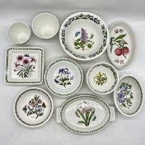 An assortment of Portmeirion 'The Botanic Garden' china by Susan Williams-Ellis comprising of