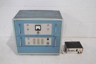 A vintage Pye Telecommunications radio unit, along with an FKI CB Radio Powerpak