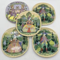 A collection of Rosenthal plates on the subject of opera designed by Bjorn Wiinblad