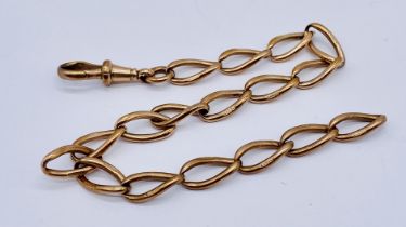 A 9ct rose gold length of chain, weight 15.4g