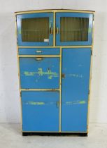 A large vintage kitchen cupboard. 100cm x 42cm, height 180cm.