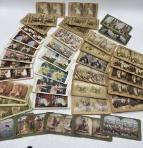 A collection of stereoscopic photographic cards