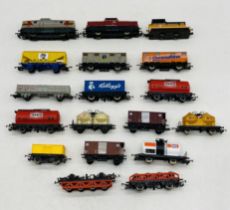 Three unboxed Lima Models OO electric locomotives, along with a selection of Lima Models & Hornby